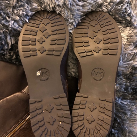 Michael Kors Dark Brown Tall Knee High Zip Up Heel Boots size 7.0 pre-owned - Picture 10 of 14